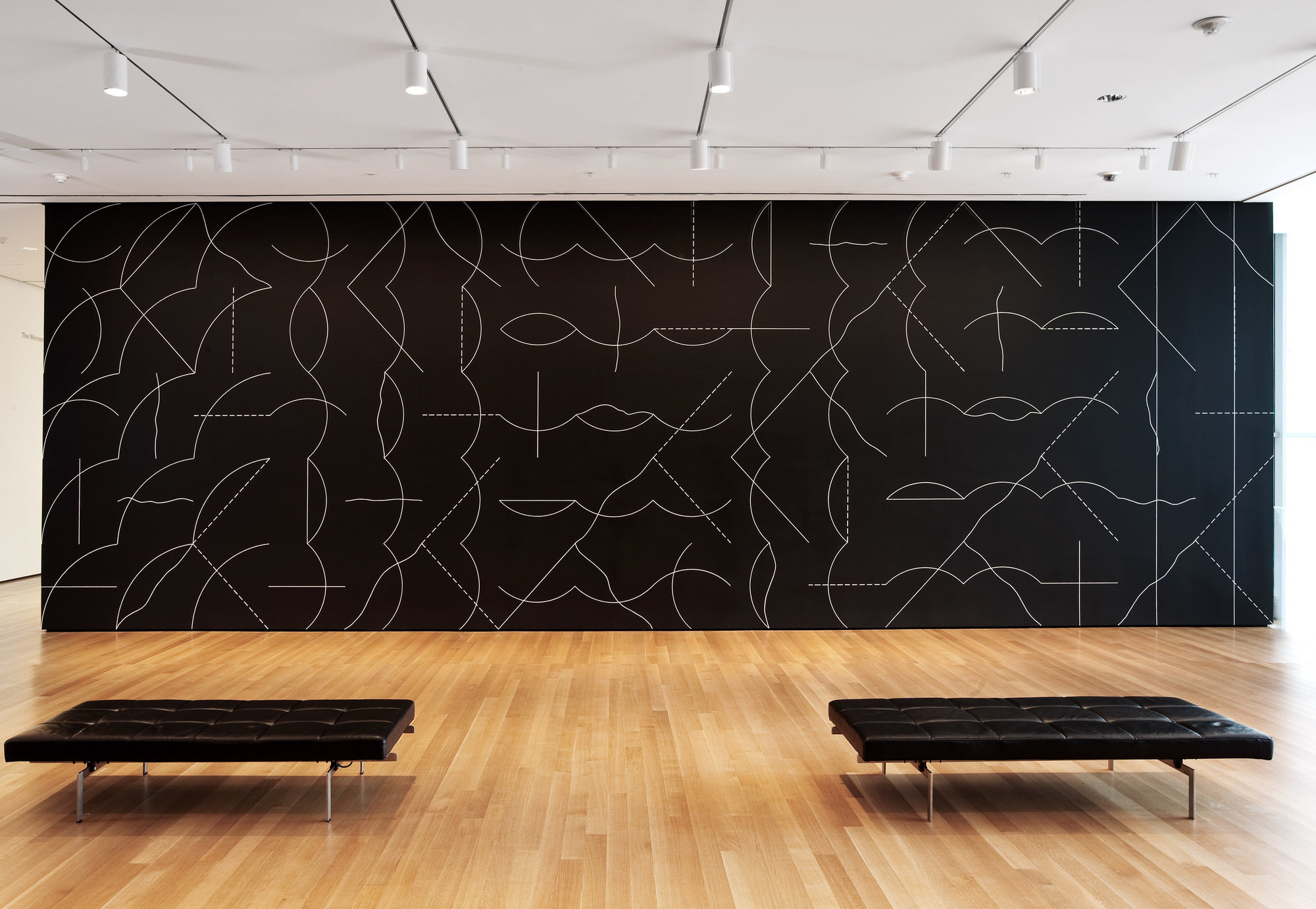 sol lewitt wall drawing 260 1975 chalk on painted wall dimensions variable