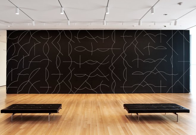 sol lewitt wall drawing 260 1975 chalk on painted wall dimensions variable